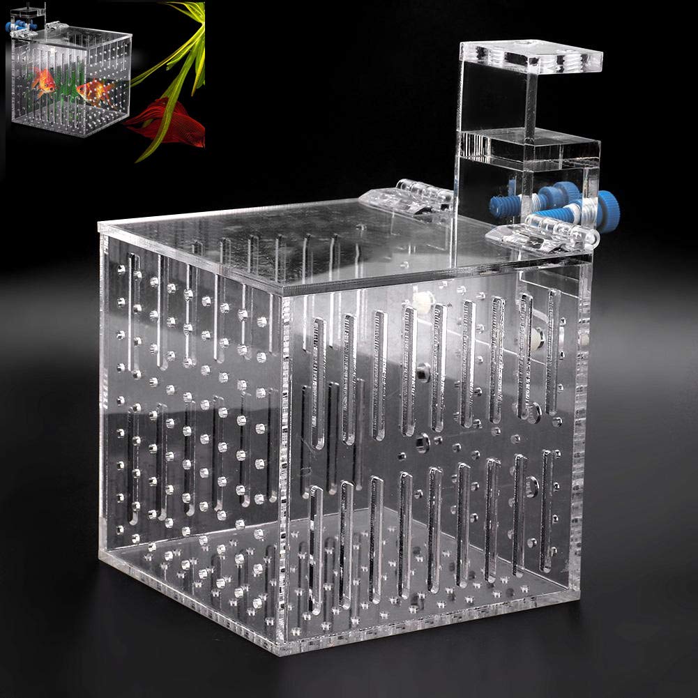 Aquarium Fish Breeder Box Fish Tank Isolation Incubator Acrylic Fish Isolation Box Multifunctional Fish Breeding Hatchery