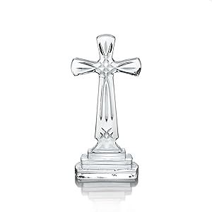 Celebrations by Mikasa Rejoice Glass Crystal Cross, 9-Inch