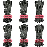 Azarxis Reflective Cord Pack Tie Downs Ropes Tent Guyline High-Strength Lightweight 13ft per piece with Aluminum Cord Adjuster for Tying Down Tarps, Camping Canopy, Outdoor Packaging (Army Green)
