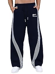 GORGLITTER Men's Baggy Wide Leg Sweatpants Y2K