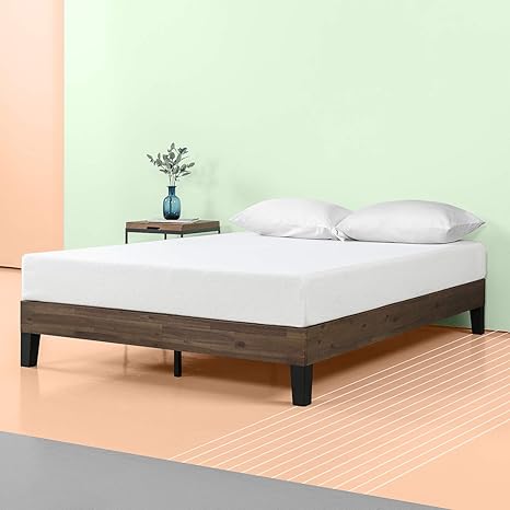 Amazon Com Zinus Tonja Wood Platform Bed Frame No Box Spring Needed Wood Slat Support Easy Assembly King Furniture Decor