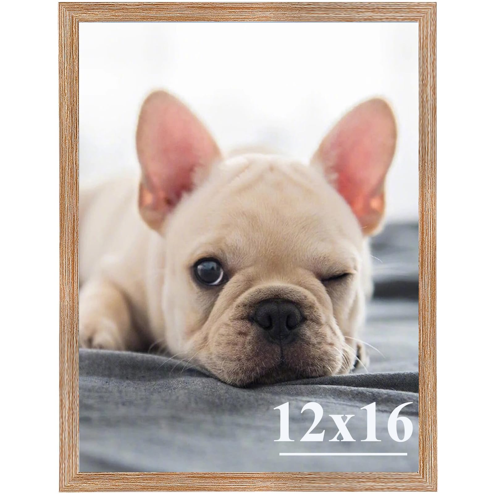 Photo 1 of RUN HELIX 12x16 Picture Frames,Simple Designed Photo Frame,Certificate Document Frame for Horizontal and Vertical Formats,12x16 Poster Photo Frame Wall Gallery Home Office Decor,Brown