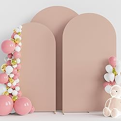 Wokceer Wedding Arch Cover (7.2FT, 6.6FT, 6FT) Set