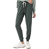Cozy Earth Women's Studio Jogger Pants – Mid-Rise Lightweight Athletic Joggers with Pockets – Modal Activewear for Women