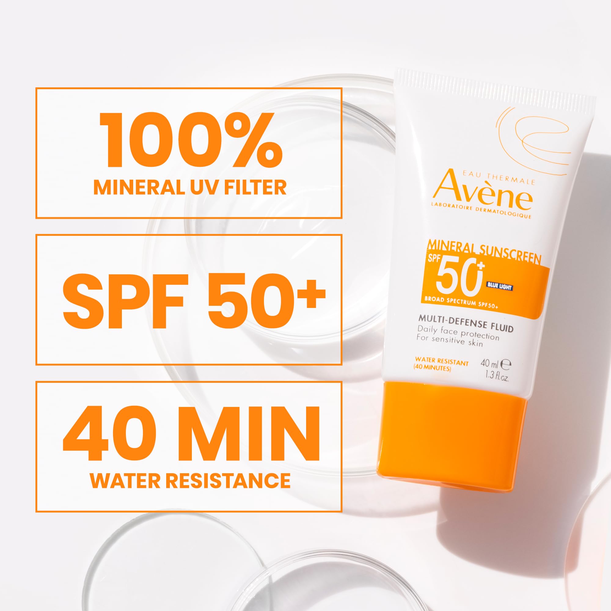 Avène Mineral Sunscreen Multi-Defense Fluid SPF 50