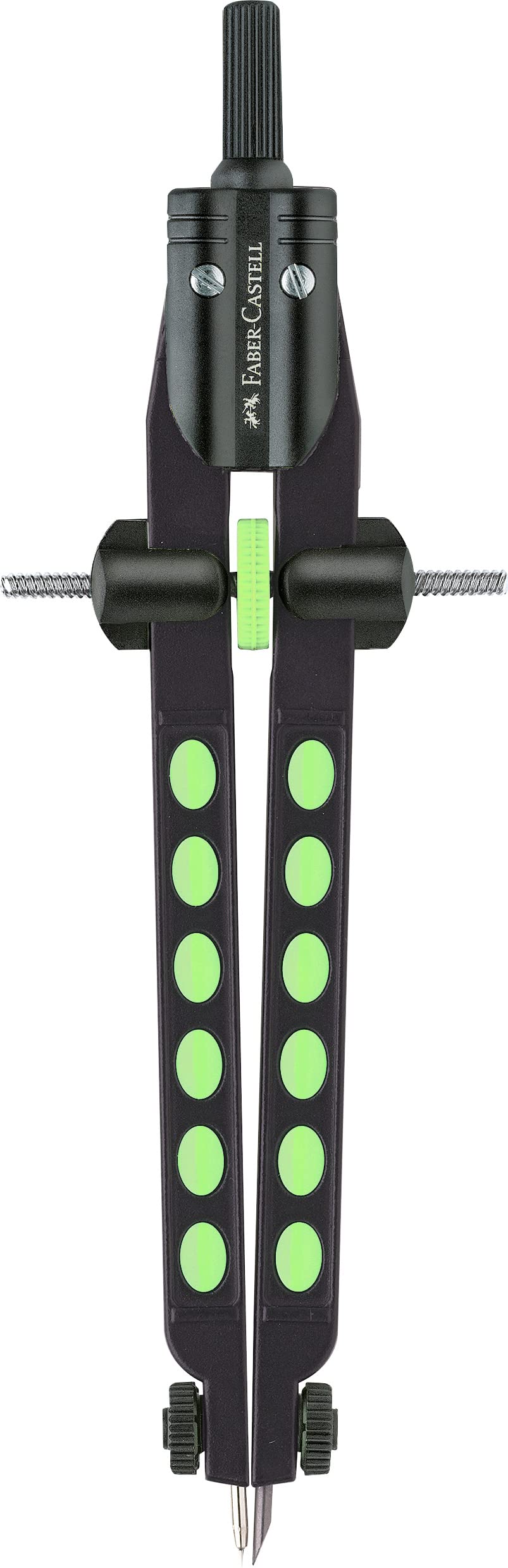 Faber-Castell 174335 - Quick adjustment compass, Factory Neon, assorted colors