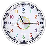 Wall Clock for Kids with Silent Non Ticking Sweep