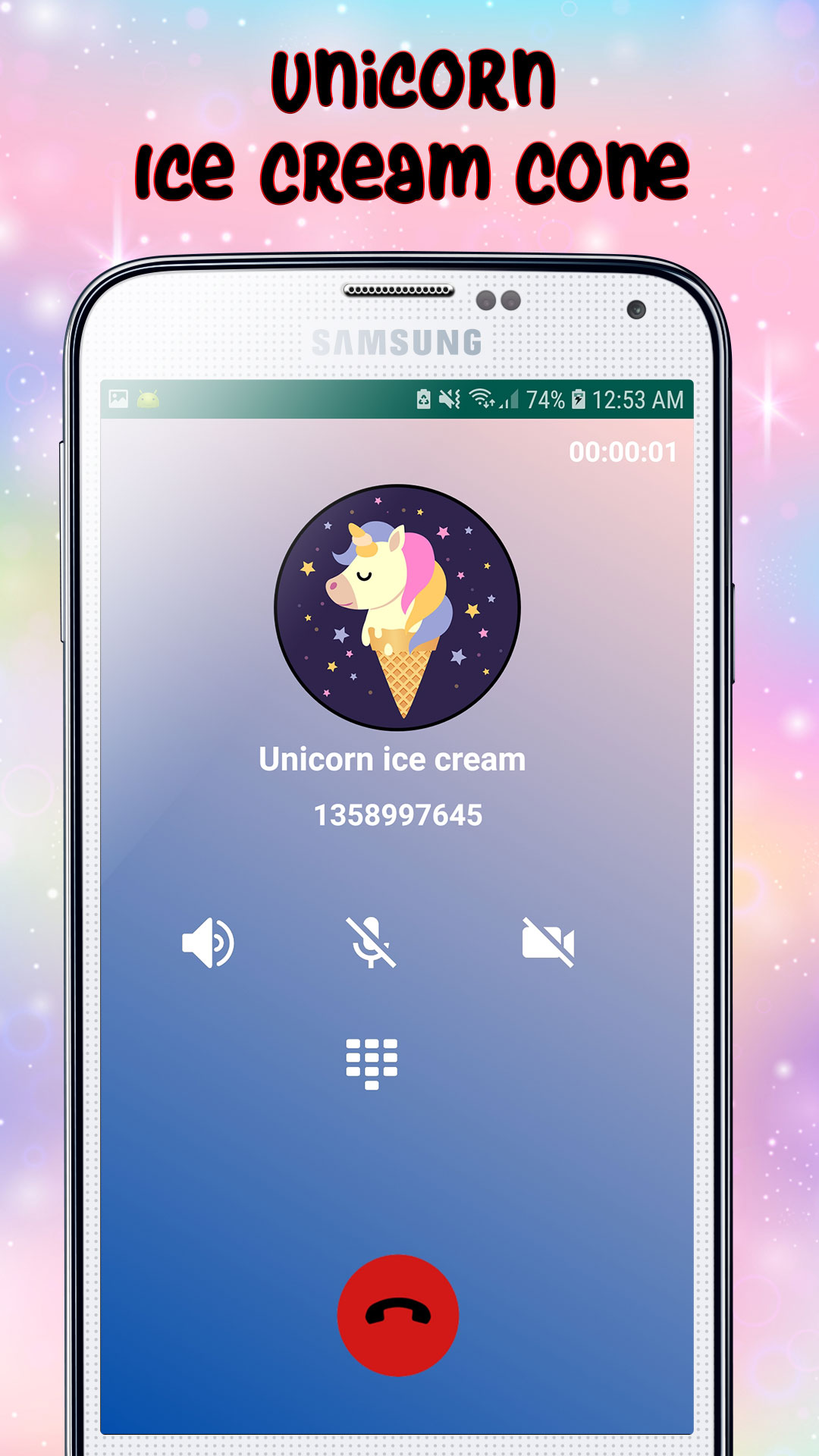 A Real Live Voice Call From A Unicorn Ice Cream Cone - Free Fake Phone Call ID PRO 2019 - PRANK FOR KIDS! - Thumbnail 6