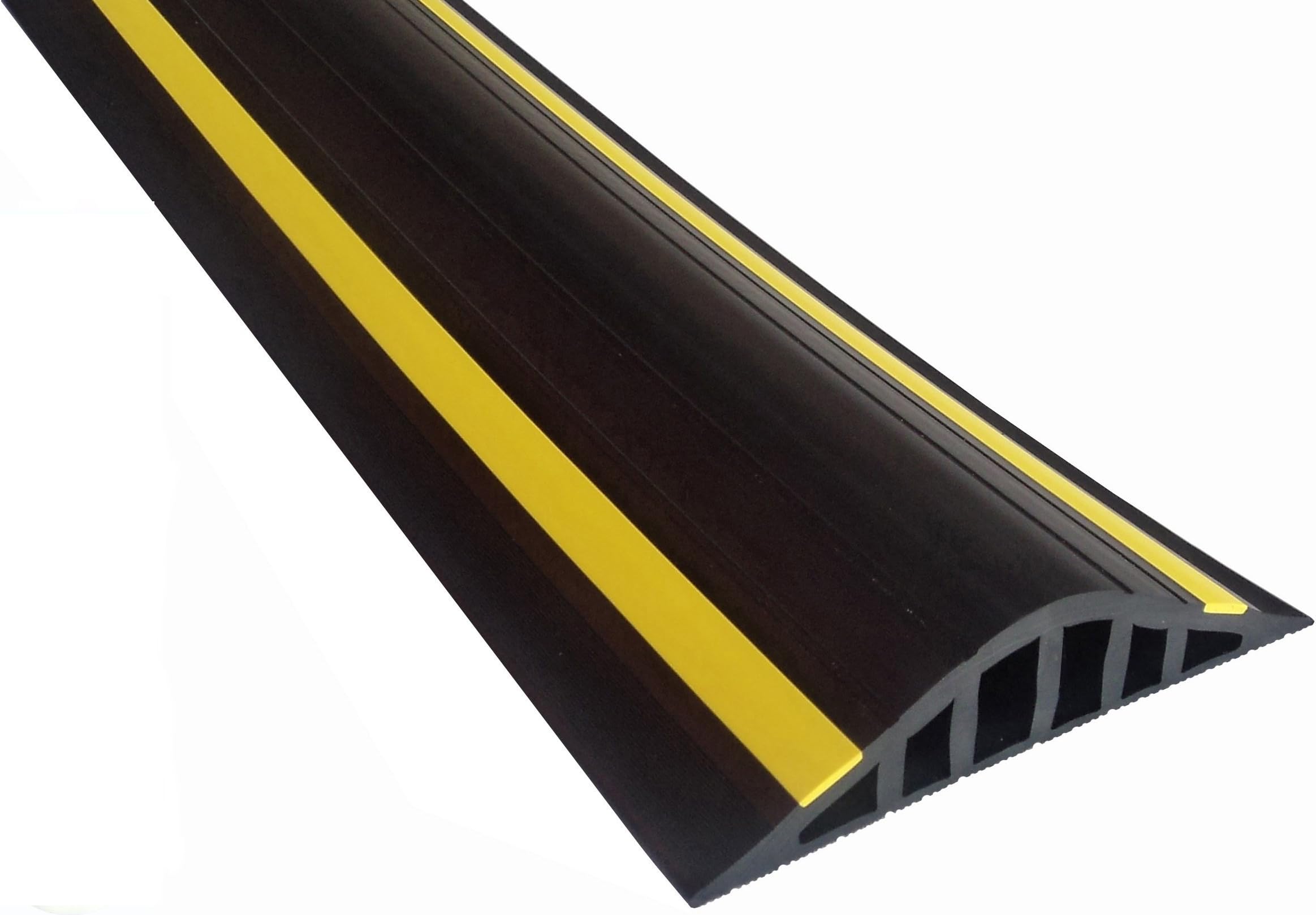 Weather Stop 40mm High Garage Door Threshold Seal Kit 5.56m (18'3") | Black/Yellow PVC | Complete Kit | Adhesive Included