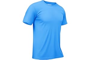 TACVASEN Men's UPF 50+ Sun Protection Shirts Quick Dry Short Sleeves Rash Guard Swim Shirts
