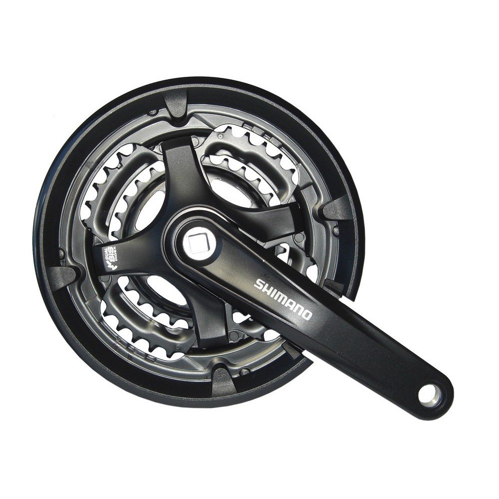 SHIMANO Tourney FC-TY701 crankset square 6/7/8-speed 42-34-24 teeth ...