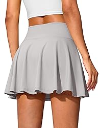 SANTINY 14" Tennis Skirt Golf Skorts with Pockets
