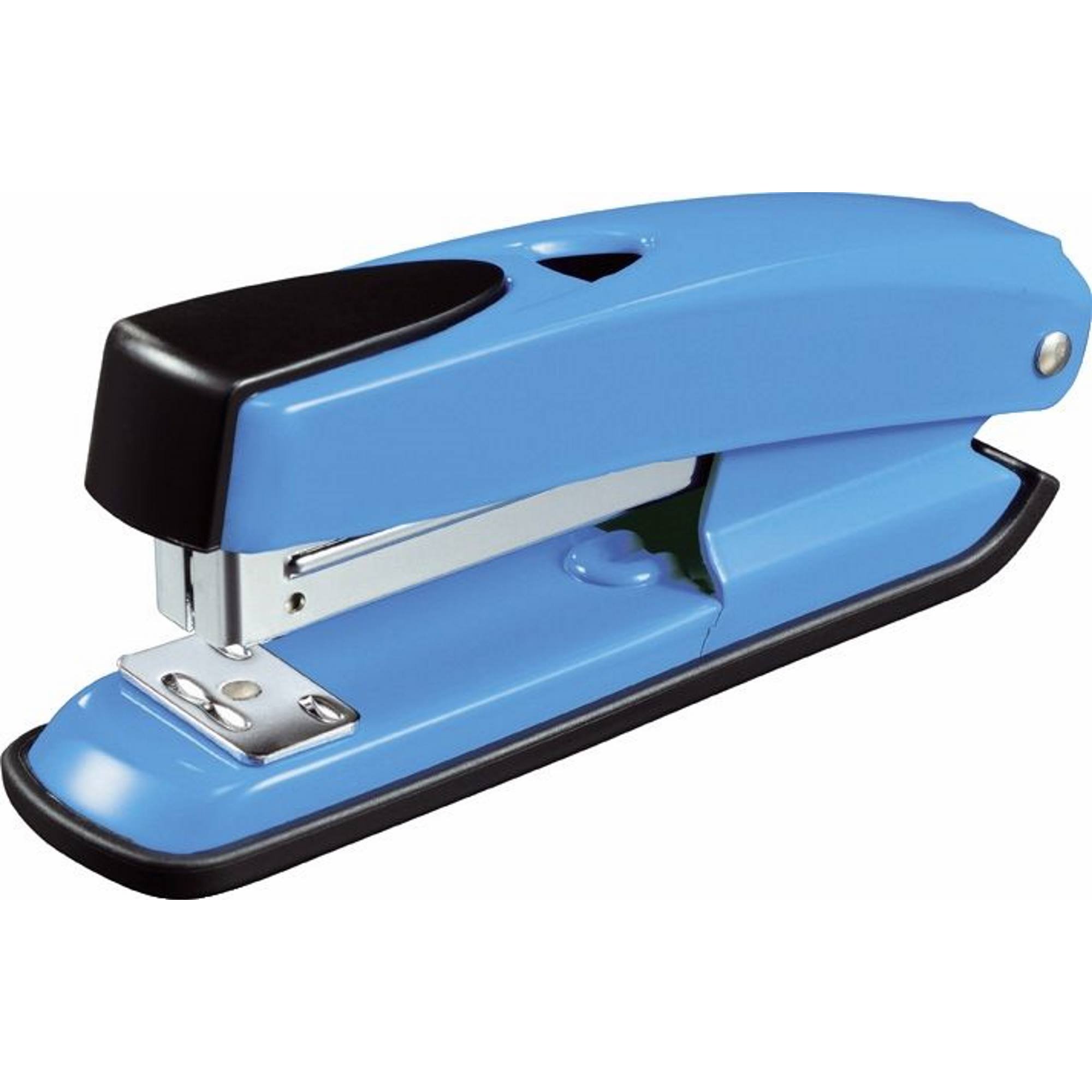 Q-Connect Half Strip Metal Stapler Blue (Staples up to 20 sheets of 80gsm paper) KF02149