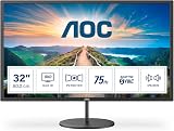 AOC Q32V4 32 inch QHD IPS Monitor 75Hz 4ms Adaptive Sync Speakers