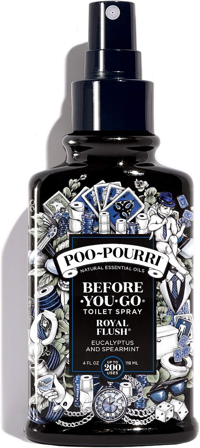 Poo-Pourri Before-You-Go Toilet Spray, Royal Flush, 4 Fl Oz - Eucalyptus and Spearmint, 59 ml (Pack of 1)