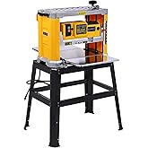 Benchtop Planer, Three-Solid Steel Blade Benchtop Thickness Planer, 20,000 RPM, 15-Amp, Corded, Dust removal system (Planer w