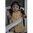 Anano Reborn Baby Dolls Silicone Full Body Girl 18inch Full Body Squishy Platinum Silicone Baby Dolls That Look Like Real Babies and Feel Real Preemie Anatomically Correct (Yellow Dress)
