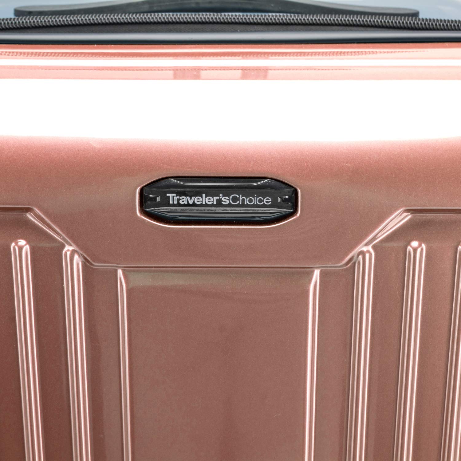 Traveler's Choice Ultimax Polycarbonate Hardside Trunk Luggage, TSA Lock, Expandable, Rose Pink, 30