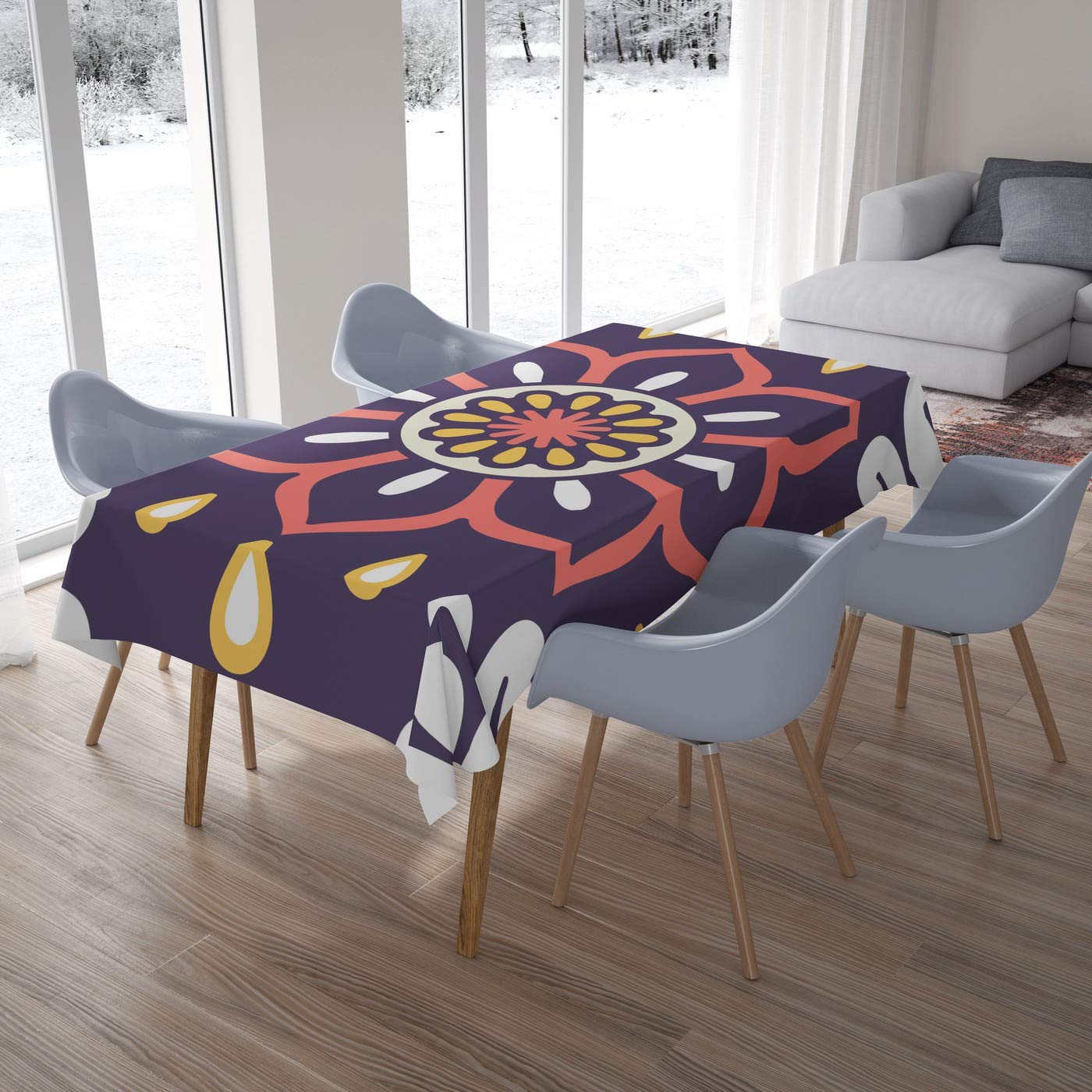 Bonamaison Kitchen Decoration, Tablecloth, 140cm x 200cm - Designed and Manufactured in Turkey