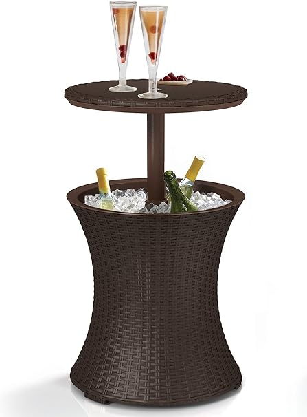 Amazon Com Keter 7 5 Gal Cool Bar Rattan Style Outdoor Patio