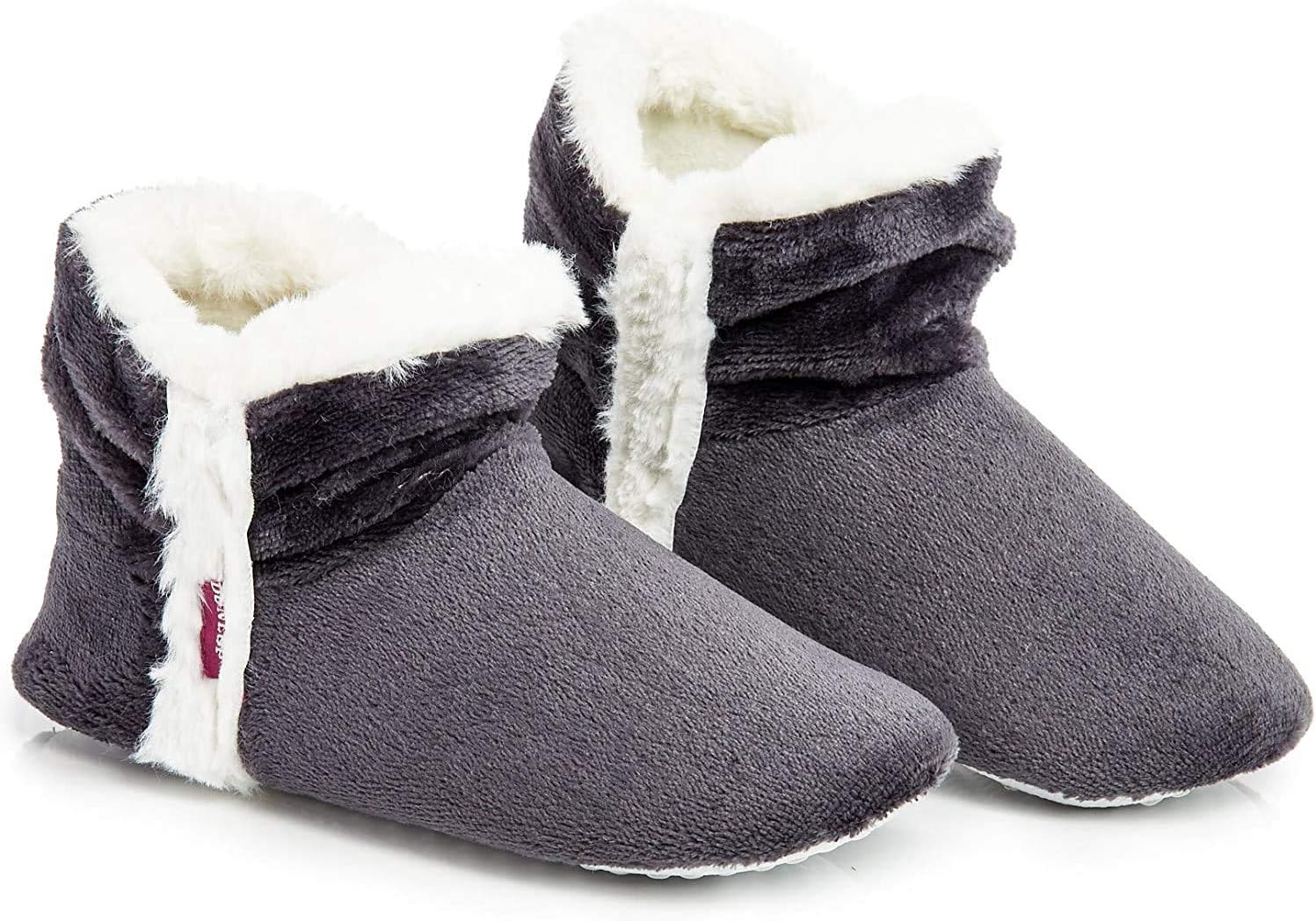 DUNLOPWomen Bootie Slippers, Ladies Quality Ankle Slippers Memory Foam, Sheepskin Bootie Slippers Indoor Outdoor Shoes, Comfy Warm Winter Slipper Ankle Boots, Gift For Ladies