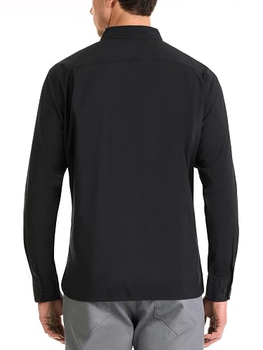 Van Heusen Men's Studio Solid Stretch Dress Shirt - Long Sleeve Button-Down For Work