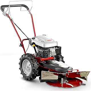 HECHT Benzin-Kreiselmäher 5060 Wiesen-Mäher Kreisel Rasenmäher Rund-Sichel-Mäher (Motorleistung: 4,4 kW (6 PS) Messerscheibe 60 cm Ø, inkl. Radantrieb)