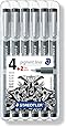 Staedtler Pigment Liner Bonus Sketch Set of 6 Liners for the Regular Price of 4(2 free), 308SB6P