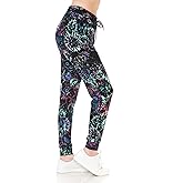 Leggings Depot Premium Women's Joggers Popular Print High Waist Track Pants(S-XL) BAT2