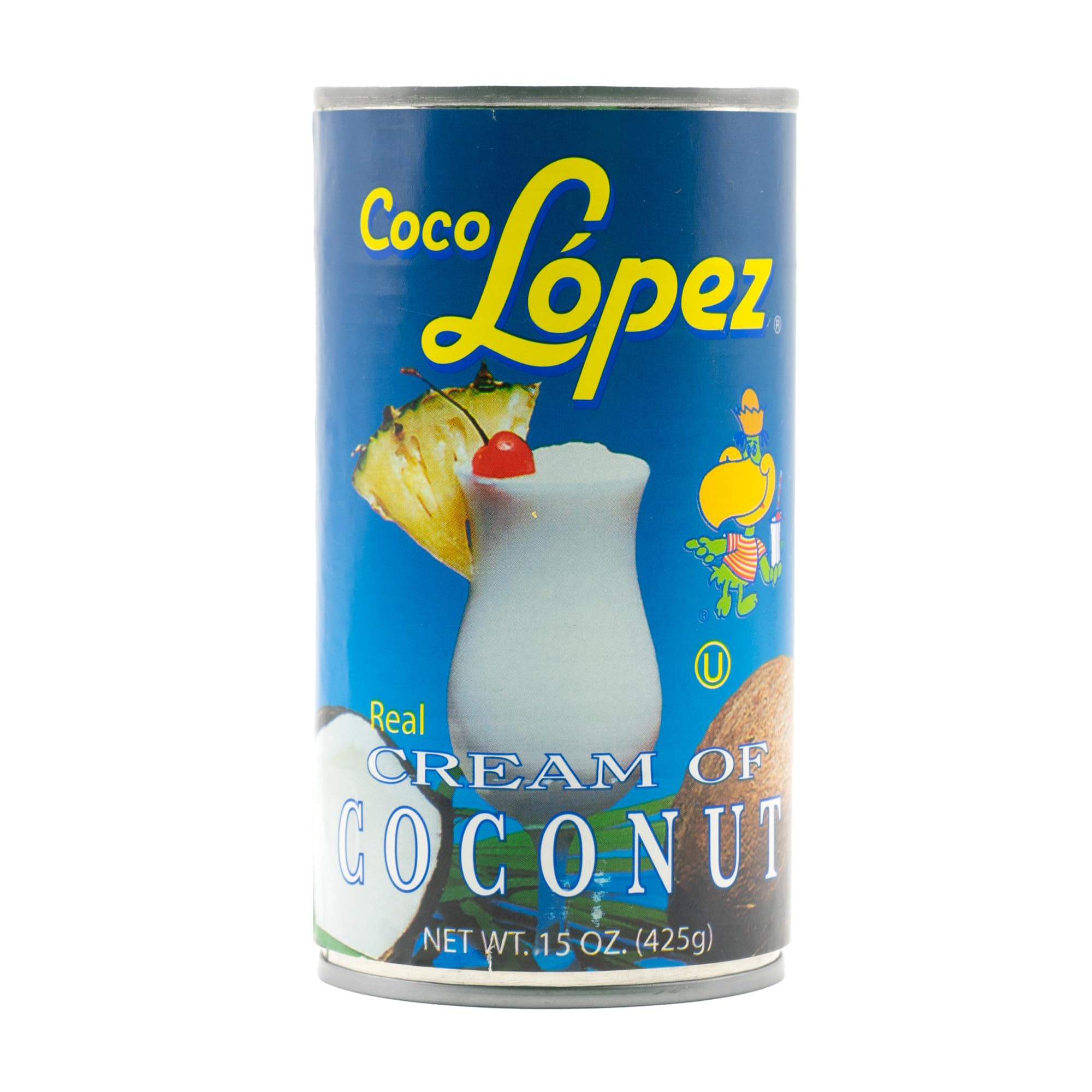 Coco Lopez RO843 Coconut Cream Tin 425g | Real Cream of Coconut - Pina Colada Cocktail Mixer, 122(h) x 67(dia)mm.