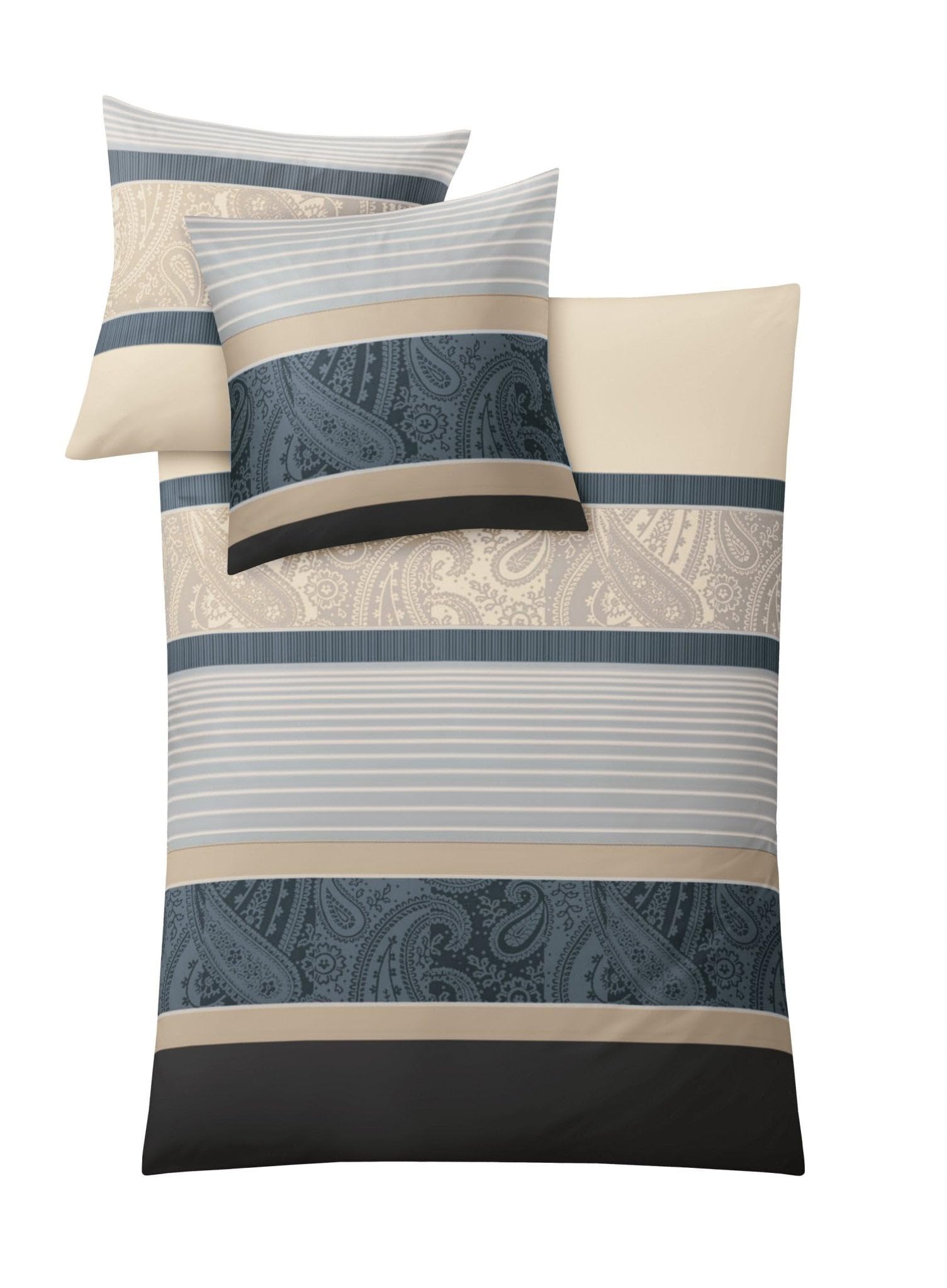 Kleine Wolke "Cambridge” Bed Linen Set, mako satin, taupe, 135 x 200 cm — image 1