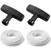 3 Set Pull Cord 3.9 Ft With Recoil Starter Handle For Honda GX160