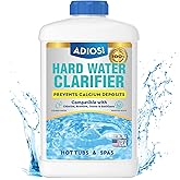 ADIOS! Hot Tub Hard Water Calcium Remover with Scale and Stain Clarifier, Soften Treat and Reduce Spa and Pool Deposits - Quart (32 oz)