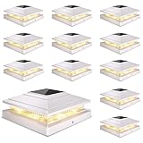 Solar Post Cap Lights Outdoor 12pack, Waterproof
