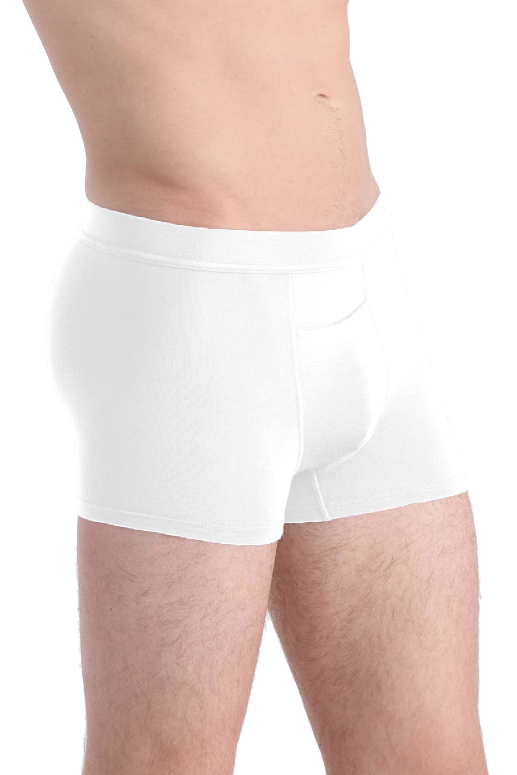 Comfortable Club Men's Bliss Modal Microfiber Trunks Underwear with Fly