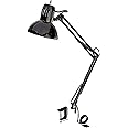 Globe Electric 56963 Metal Clamp-Swing Arm Multi-Joint Desk Lamp, 31.5", Black