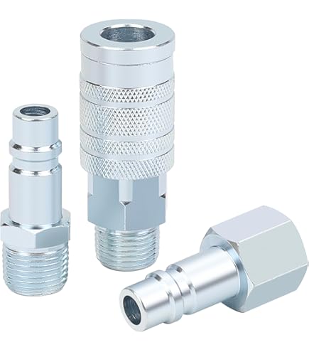 GORAGUCHI 20PCS Industrial Air Plug 1/4" NPT Male Plugs - High Flow Pneumatic Fittings, 300 PSI, For Air Compressors & Tools