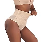 HolaSHAPX Womens Shapewear Tummy Control Thong High Waisted Body Shaper Panties Stomach Compression Slimming Underwear