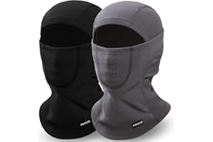 HAVCCDI Breathable Kids Balaclava Ski Mask, Winter Warm Face Mask for Boys Girls Fleece Neck Warmer for Cold Weather