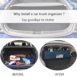 Trunk Organizer for Car,Unique US Flag Backseat Car