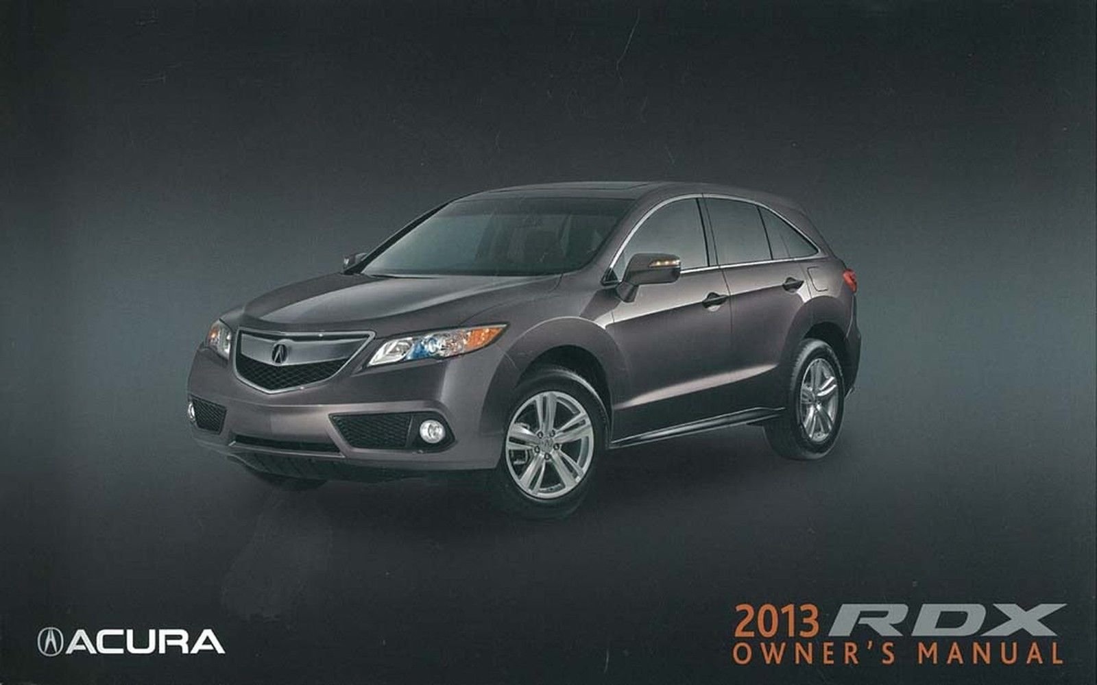 2013-Acura-RDX Owner's Manual Guide Book Paperback – 2013