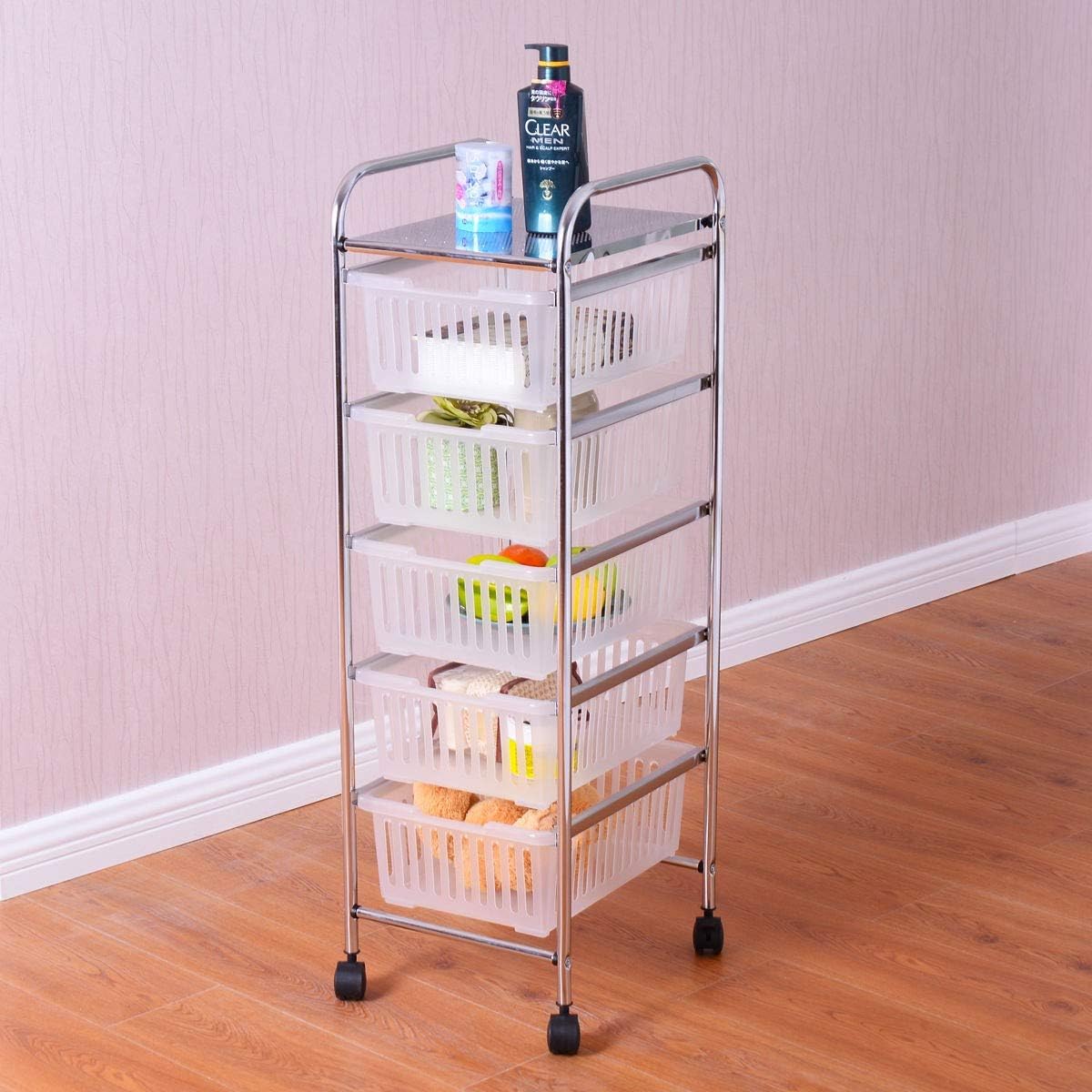 5Tier Rolling Storage Kitchen Cart Home & Kitchen