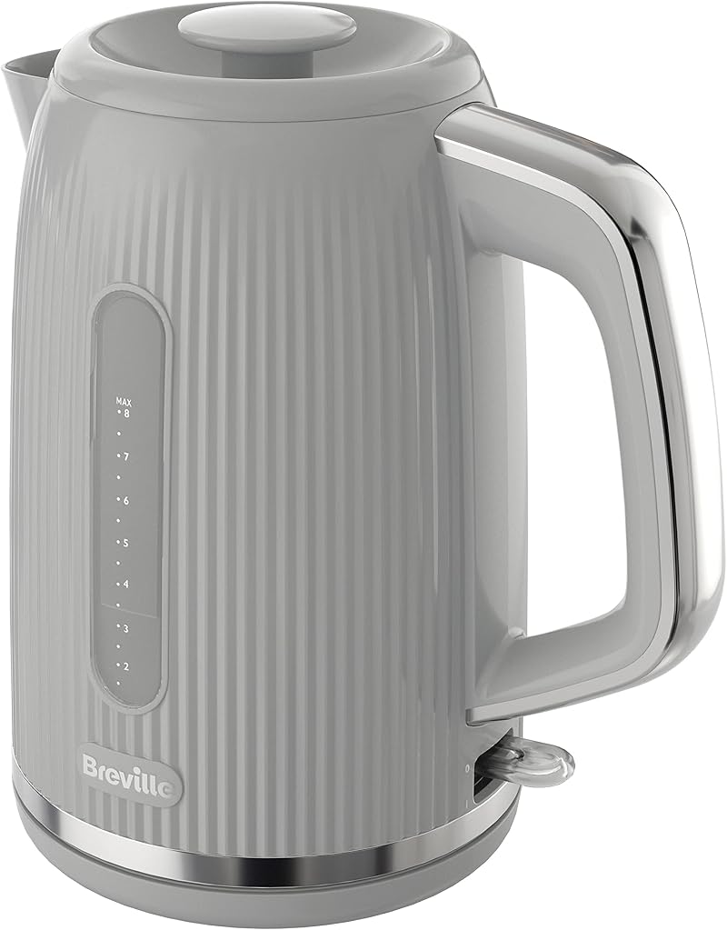 Breville Bold Ice Grey Electric Kettle 1.7L 3kW Fast Boil VKT222
