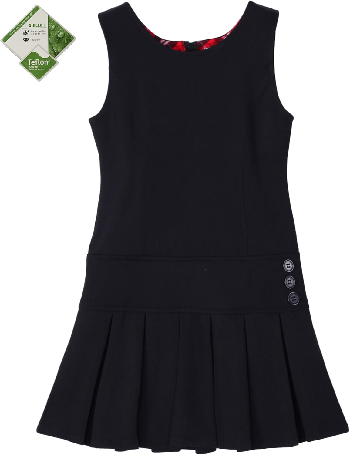 Bienzoe Girl's Stretchy Pleated Durable School Uniforms Jumper: Clothing