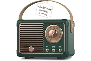 PRUNUS J-999 Retro Bluetooth Speaker,Vintage Decor,Mini Wireless Bluetooth Speaker,Cute Old Fashion Style Support USB/TF Card