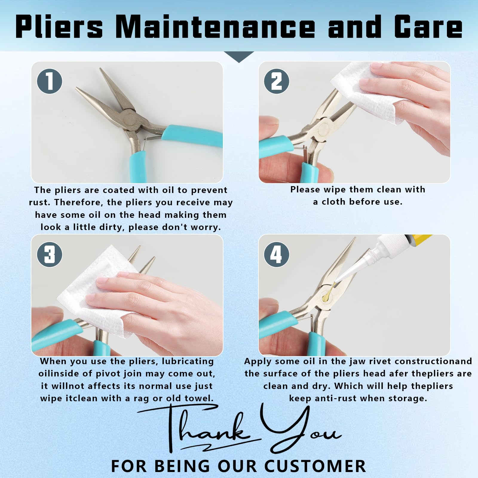 3 Pcs Jewelry Pliers Set - Needle Nose, Round Nose and Wire Cutters for Jewelry Making, Repair and Crafts，Wire Wrapping Beading Crafts Pliers