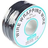 JESSINIE Black Electronic Wire DM-30-1000 - 30 AWG Single Core Tinned Copper Solid Cable, 250M, P/N PCB