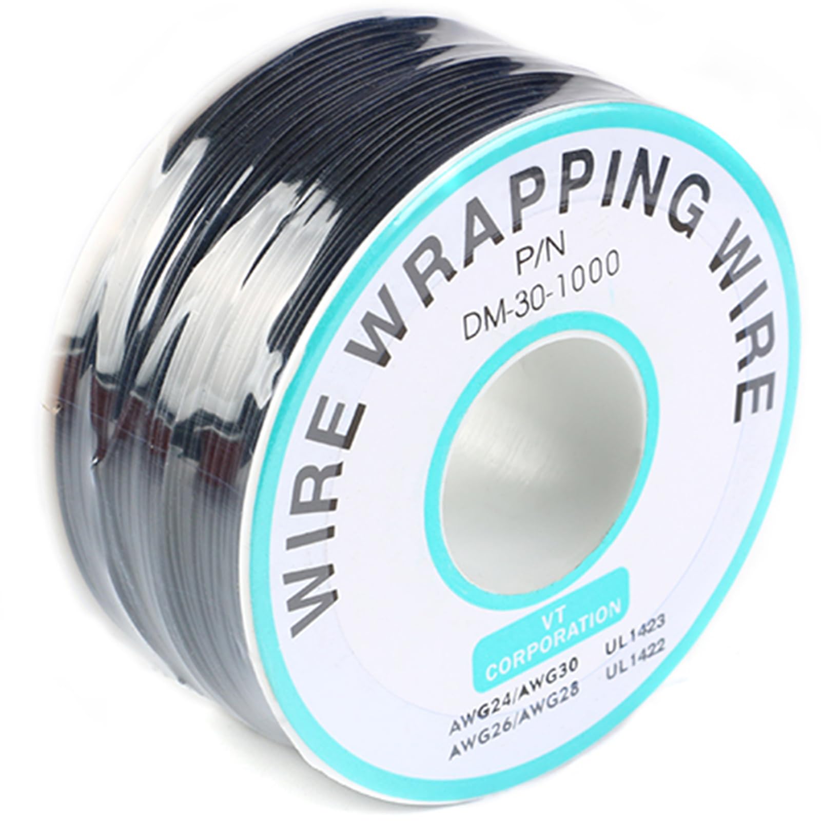 Photo 1 of JESSINIE Black Electronic Wire DM-30-1000 - 30 AWG Single Core Tinned Copper Solid Cable, 250M, P/N PCB