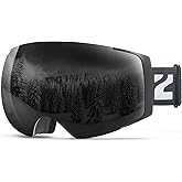 ZIONOR X4 Ski Goggles Magnetic Lens - Snowboard Goggles for Men Women Adult - Snow Goggles Anti-fog UV Protection