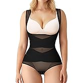 BRABIC Mesh Shapewear Bodysuit Tummy Control for Women Plus Size Faja Body Shaper Bodysuit Butt Lifter